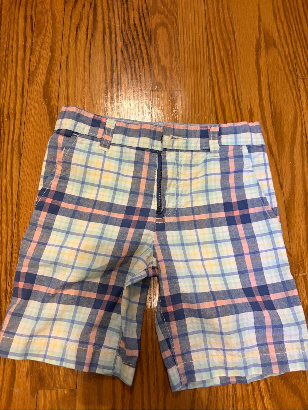 Carter's Plaid Cotton Shorts in Blue, Pink, Yellow